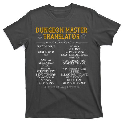 Dungeon Master Translator Funny T-Shirt