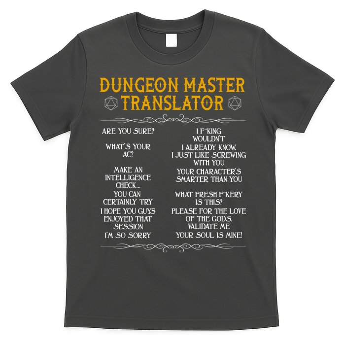Dungeon Master Translator Funny T-Shirt