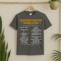 Dungeon Master Translator Funny T-Shirt