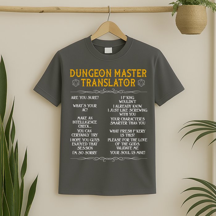 Dungeon Master Translator Funny T-Shirt