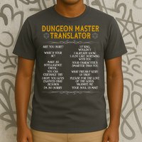 Dungeon Master Translator Funny T-Shirt