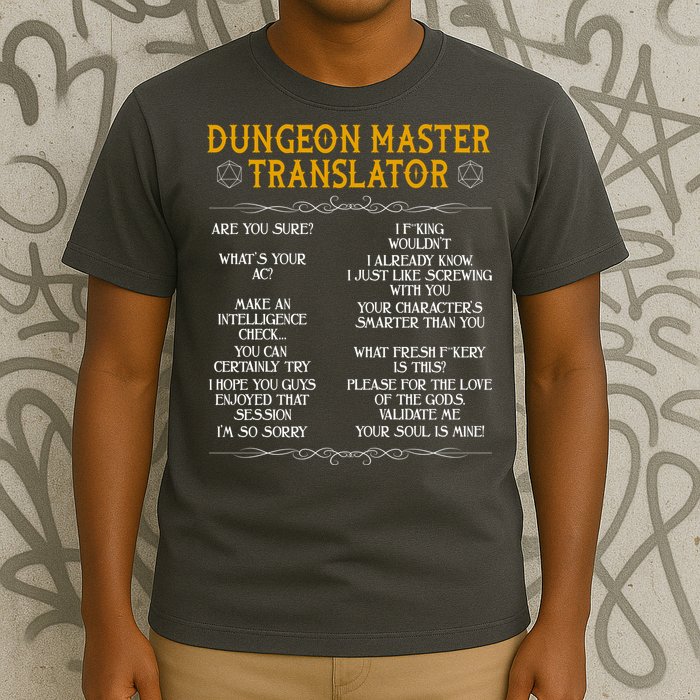 Dungeon Master Translator Funny T-Shirt