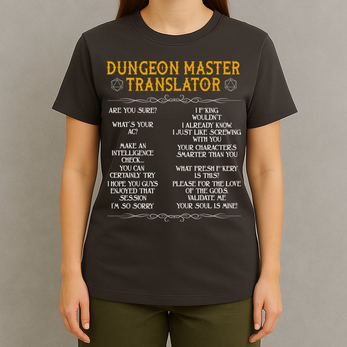 Dungeon Master Translator Funny T-Shirt