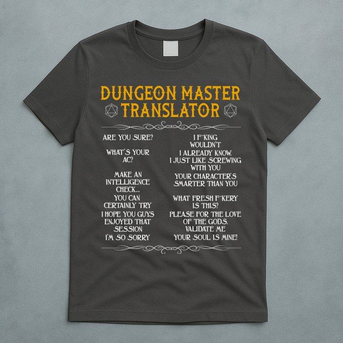 Dungeon Master Translator Funny T-Shirt