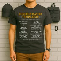 Dungeon Master Translator Funny T-Shirt