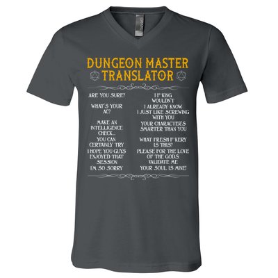 Dungeon Master Translator Funny V-Neck T-Shirt
