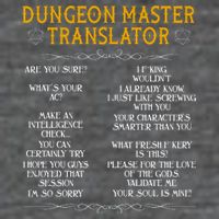 Dungeon Master Translator Funny Daily Commute Backpack