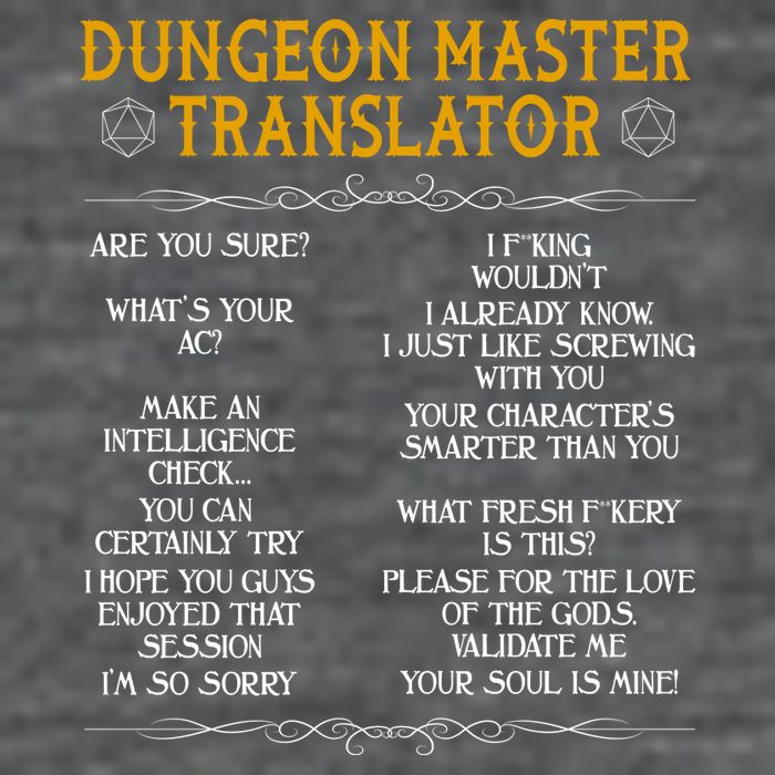 Dungeon Master Translator Funny Daily Commute Backpack