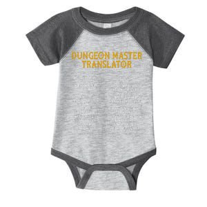 Dungeon Master Translator Funny Infant Baby Jersey Bodysuit