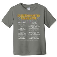 Dungeon Master Translator Funny Toddler T-Shirt