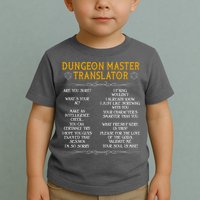 Dungeon Master Translator Funny Toddler T-Shirt