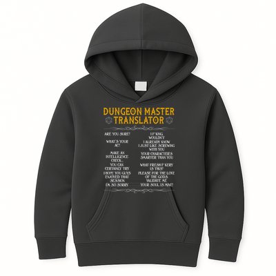 Dungeon Master Translator Funny Kids Hoodie