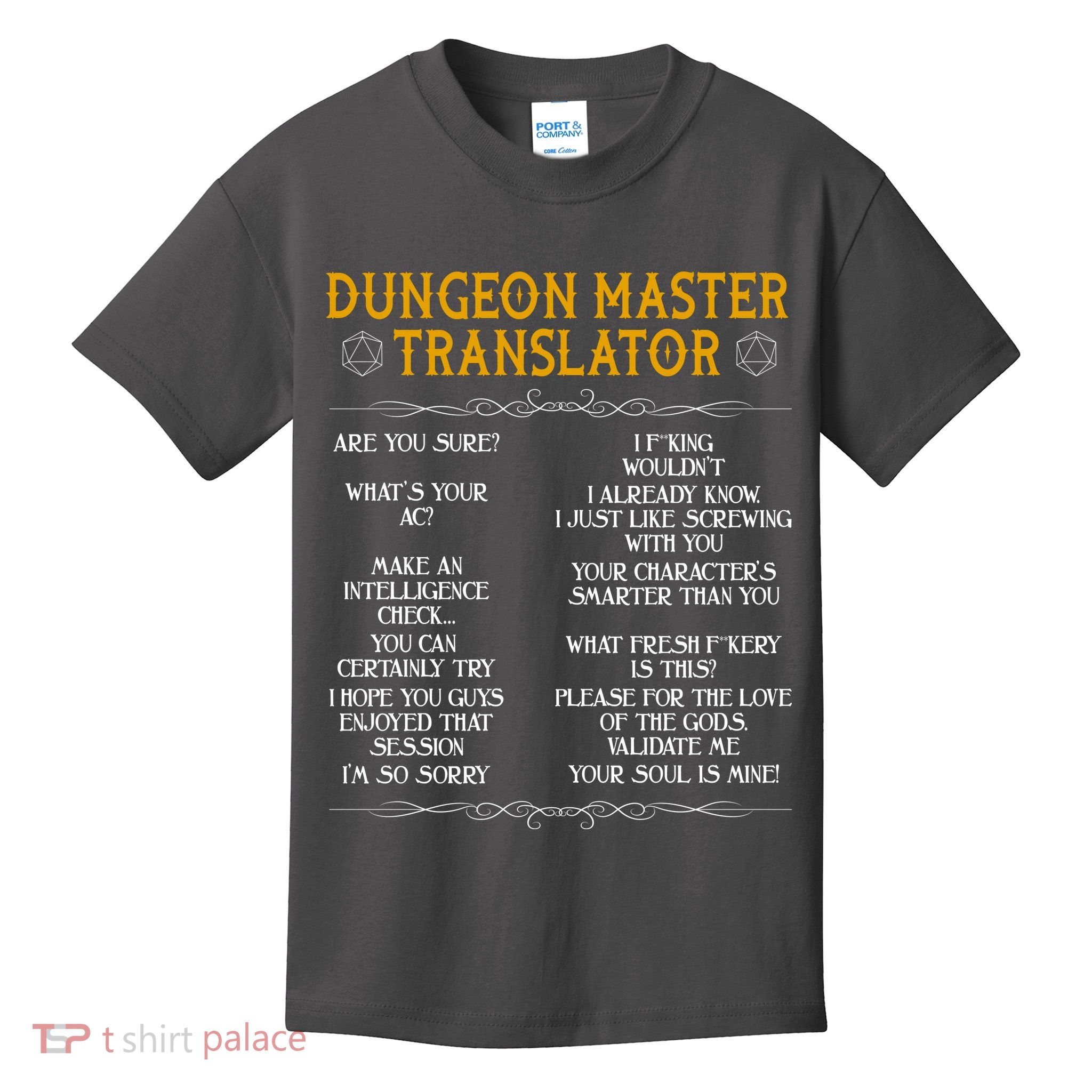 Dungeon Master Translator Funny Kids T-Shirt