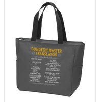Dungeon Master Translator Funny Zip Tote Bag