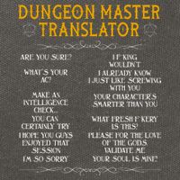 Dungeon Master Translator Funny Cotton Canvas Backpack