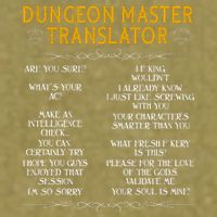 Dungeon Master Translator Funny Garment-Dyed Women's Muscle Tee