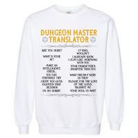 Dungeon Master Translator Funny Garment-Dyed Sweatshirt