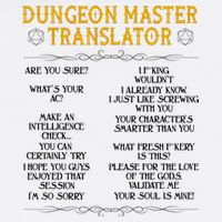 Dungeon Master Translator Funny Garment-Dyed Sweatshirt