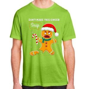 DonT Make This Ginger Snap Redhead Funny Christmas Adult ChromaSoft Performance T-Shirt