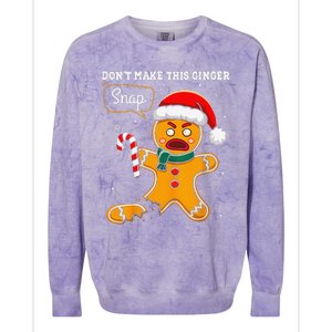 DonT Make This Ginger Snap Redhead Funny Christmas Colorblast Crewneck Sweatshirt