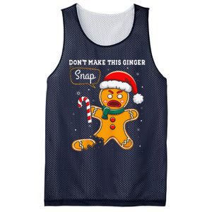 DonT Make This Ginger Snap Redhead Funny Christmas Mesh Reversible Basketball Jersey Tank