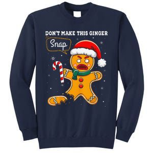 DonT Make This Ginger Snap Redhead Funny Christmas Tall Sweatshirt