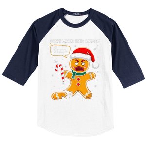 DonT Make This Ginger Snap Redhead Funny Christmas Baseball Sleeve Shirt