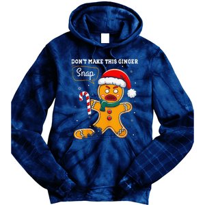 DonT Make This Ginger Snap Redhead Funny Christmas Tie Dye Hoodie