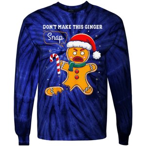 DonT Make This Ginger Snap Redhead Funny Christmas Tie-Dye Long Sleeve Shirt