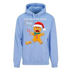 DonT Make This Ginger Snap Redhead Funny Christmas Unisex Surf Hoodie