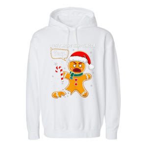 DonT Make This Ginger Snap Redhead Funny Christmas Garment-Dyed Fleece Hoodie