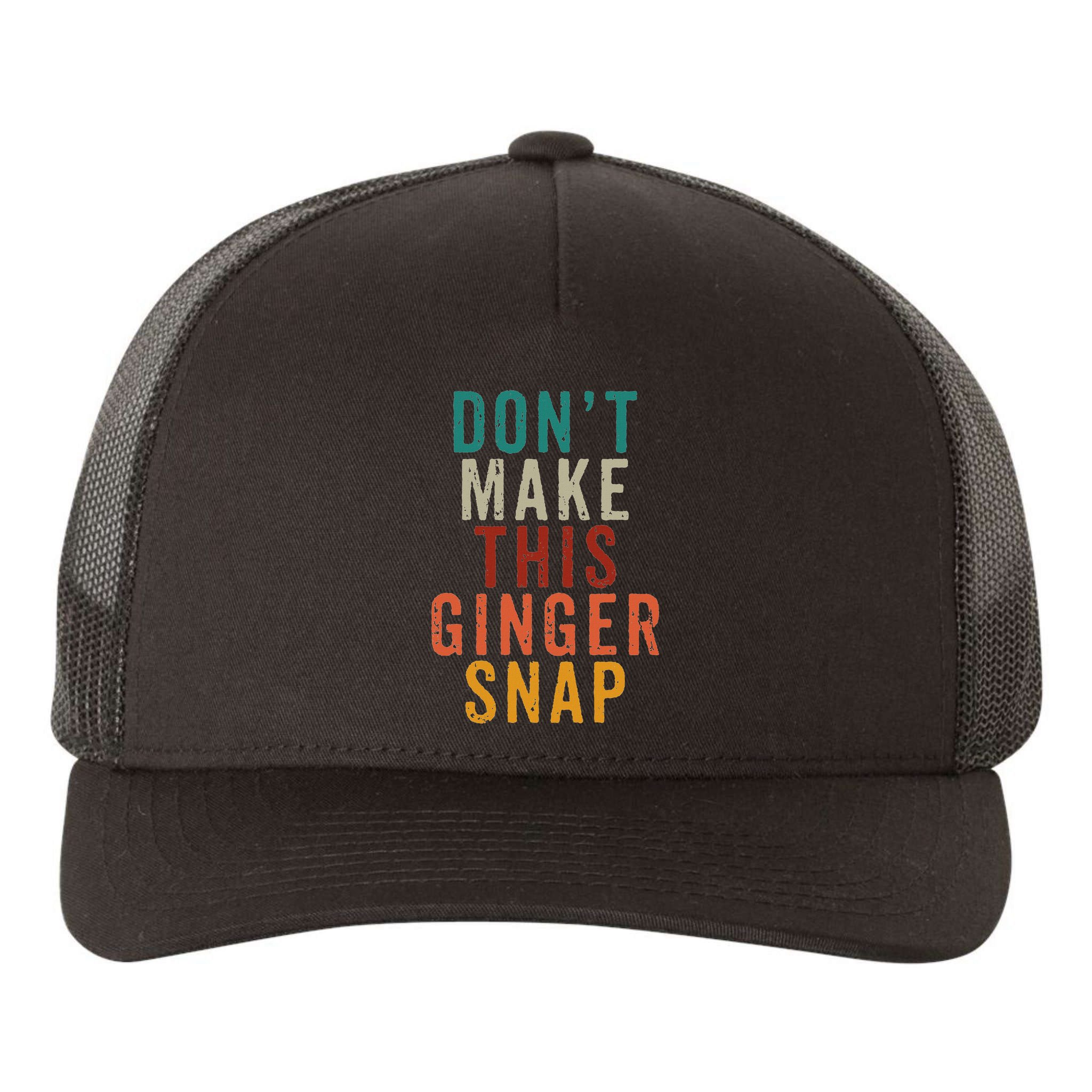 Don't Make This Ginger Snap Funny Readhead Yupoong Adult 5-Panel Trucker Hat