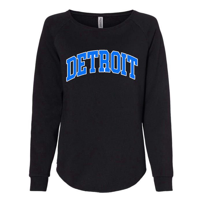 Detroit Michigan Throwback Design Print Classic Womens California Wash Sweatshirt