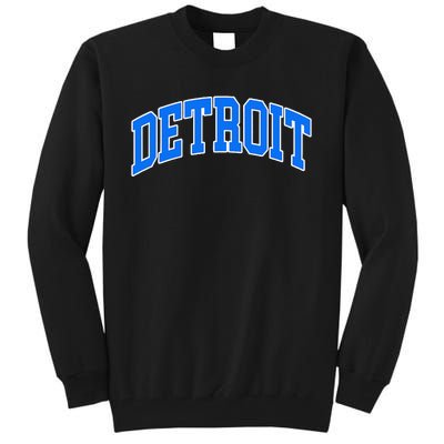 Detroit Michigan Throwback Design Print Classic Tall Sweatshirt