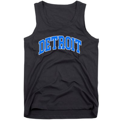 Detroit Michigan Throwback Design Print Classic Tank Top