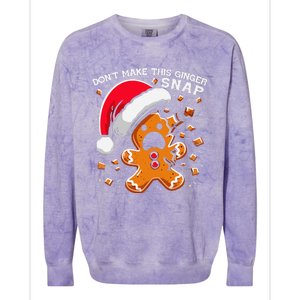 DonT Make This Ginger Snap Redhead Funny Christmas Colorblast Crewneck Sweatshirt