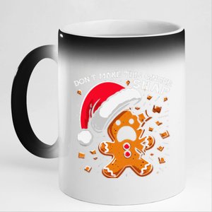 DonT Make This Ginger Snap Redhead Funny Christmas 11oz Black Color Changing Mug