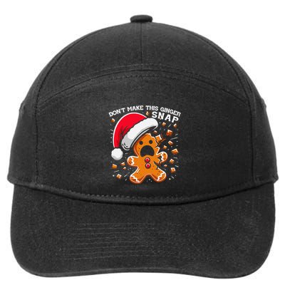 DonT Make This Ginger Snap Redhead Funny Christmas 7-Panel Snapback Hat