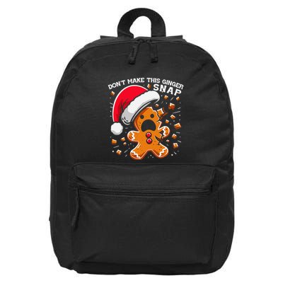DonT Make This Ginger Snap Redhead Funny Christmas 16 in Basic Backpack