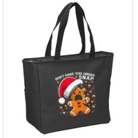 DonT Make This Ginger Snap Redhead Funny Christmas Zip Tote Bag