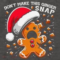 DonT Make This Ginger Snap Redhead Funny Christmas Vector Backpack