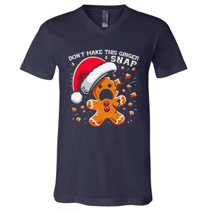 DonT Make This Ginger Snap Redhead Funny Christmas V-Neck T-Shirt