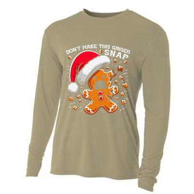 DonT Make This Ginger Snap Redhead Funny Christmas Cooling Performance Long Sleeve Crew