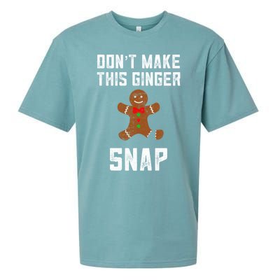 DonT Make This Ginger Snap Christmas Ginger Funny Gift Redhead Gift Sueded Cloud Jersey T-Shirt