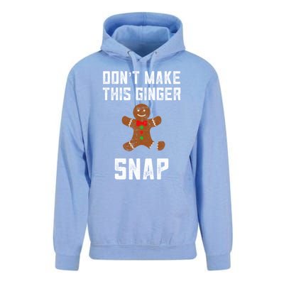 DonT Make This Ginger Snap Christmas Ginger Funny Gift Redhead Gift Unisex Surf Hoodie