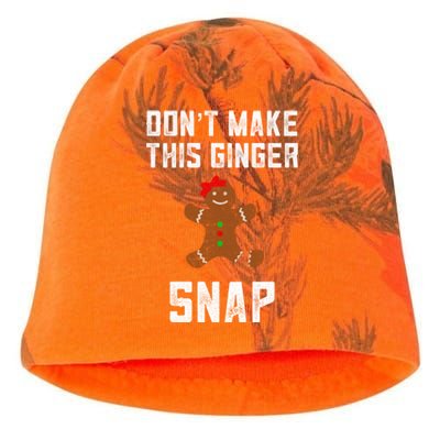 DonT Make This Ginger Snap Christmas Funny Redhead Gingers Gift Kati - Camo Knit Beanie