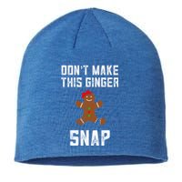 DonT Make This Ginger Snap Christmas Funny Redhead Gingers Gift Sustainable Beanie