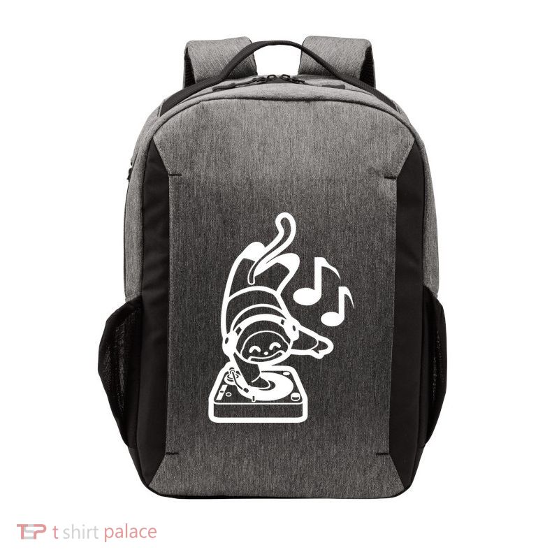 Dj Monkey Turntable Cartoon Vector Backpack