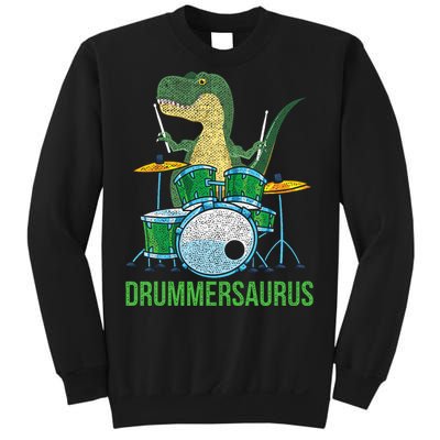 Dinosaur Musician T Rex Drummer Gift Drums Sweatshirt