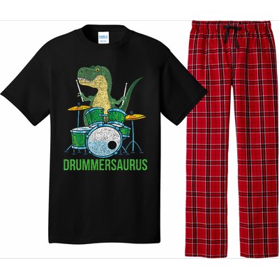 Dinosaur Musician T Rex Drummer Gift Drums Pajama Set